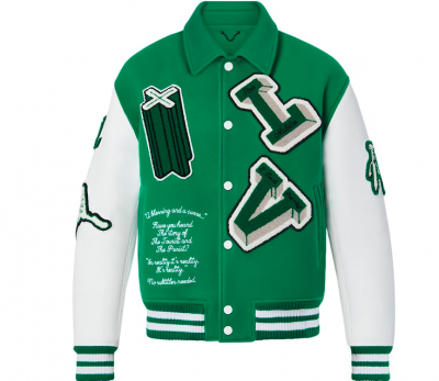 Louis Vuitton Varsity Green Jacket
