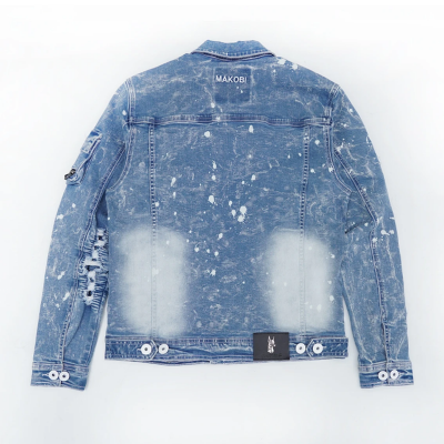 Makobi Light Wash Fall Back Denim Jacket