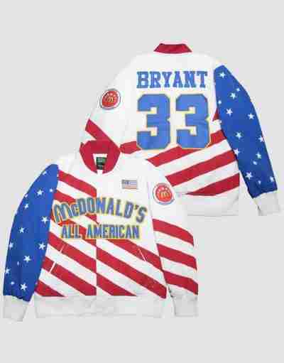 McDonald's All American Kobe White Varsity Jacket
