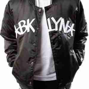 Men Brooklyn Black Nets Jacket