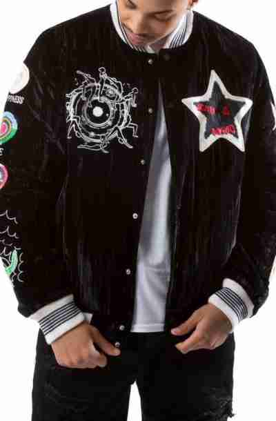 Men Stardust Velvet Jacket