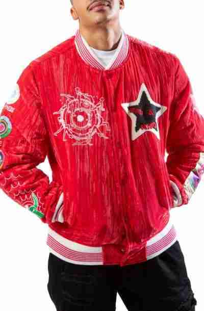 Men Stardust Velvet Wool Jacket