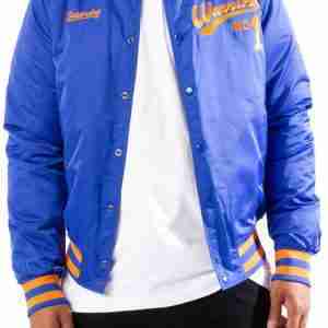 Men Varsity Bomber Polyester Jacket