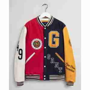 Multicolored Varsity Badge Jacket