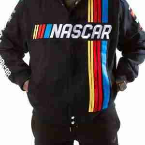 Nascar Logo Black Cotton Jacket