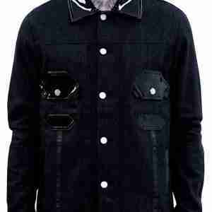 Octagon Denim Black Jacket