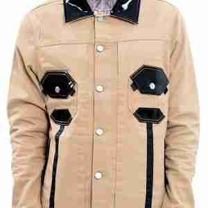 Octagon Denim Brown Jacket