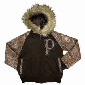 Pelle Pelle Black Snake Print Wool Brown Jacket
