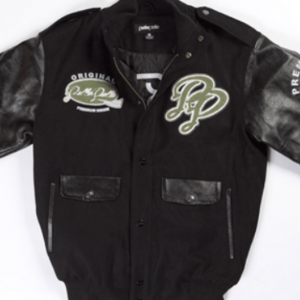 Pelle Pelle Black Varsity Jacket