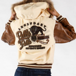 Pelle Pelle Cream Hooded Fur Jacket