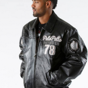 Pelle Pelle European Racer Blacksilver Ghost Black Jacket
