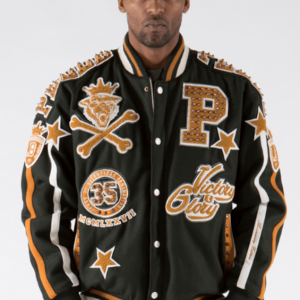 Pelle Pelle Green Varsity Jacket