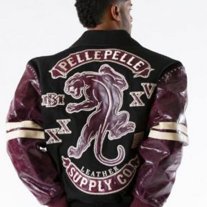 Pelle Pelle Panther Wool Black Jacket