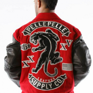 Pelle Pelle Panther Wool Red Jacket