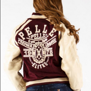 Pelle Pelle Premier League Maroon Wool Jacket
