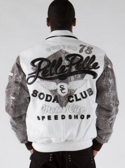 Pelle Pelle Sportster White Plush Leather Jacket