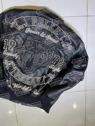 Pelle Pelle Tiger Black Plush Mens Jacket