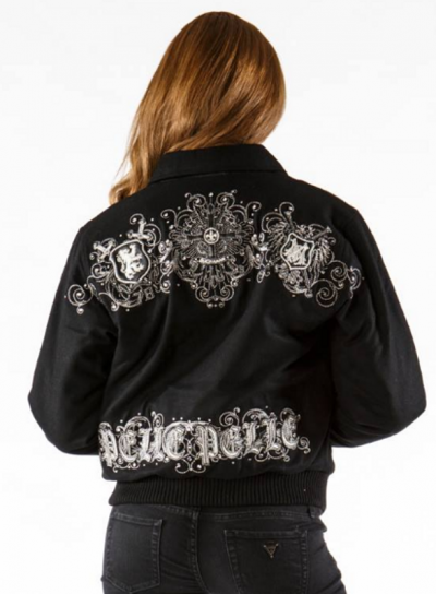 Pelle Pelle Triple Crest Shirt Collar Black Jacket