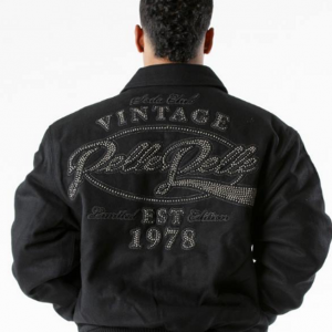 Pelle Pelle Vintage Studded Wool Jacket