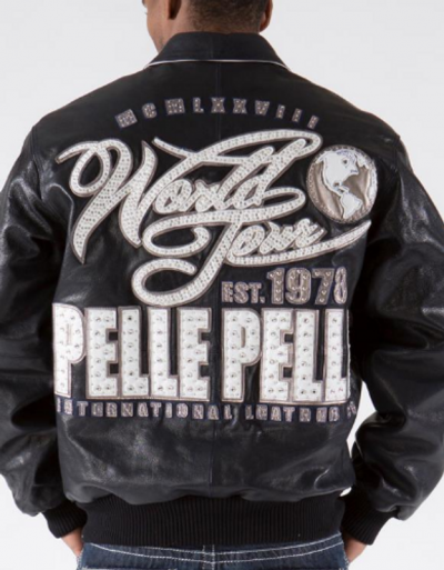 Pelle Pelle World Tour Navy Sienna Leather Jacket