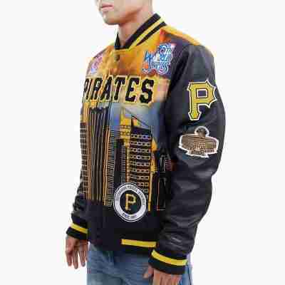 Pittsburgh Pirates Remix Varsity Black Jacket