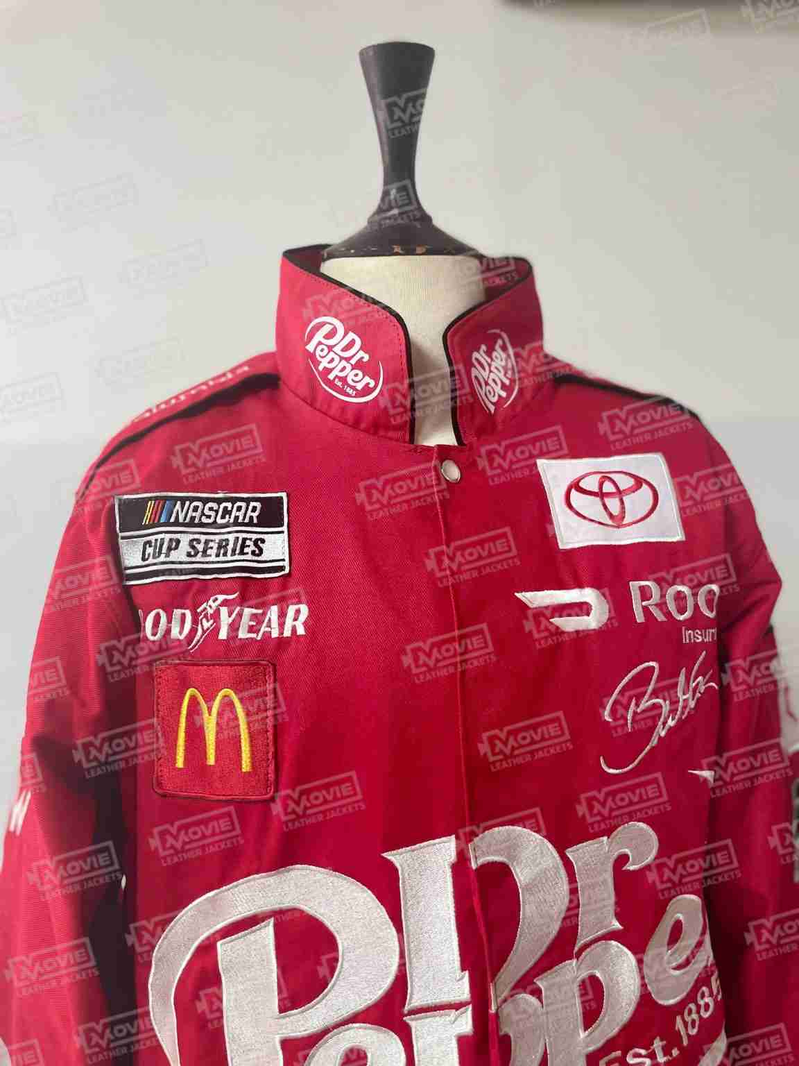 Red Cotton Dr. Pepper Racing Jacket MLJ