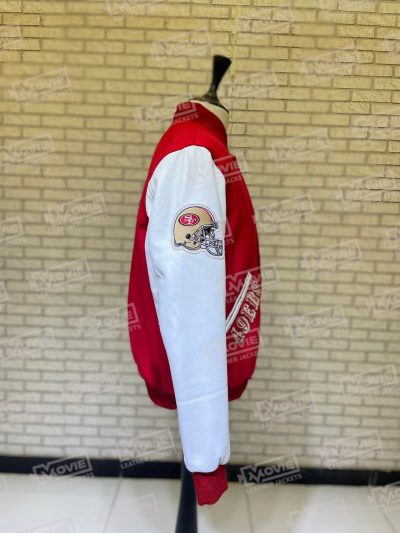San Francisco 49Ers Logo Varsity Jacket - Image 7