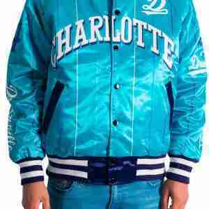 Teal Charlotte Dreamville Satin Jacket