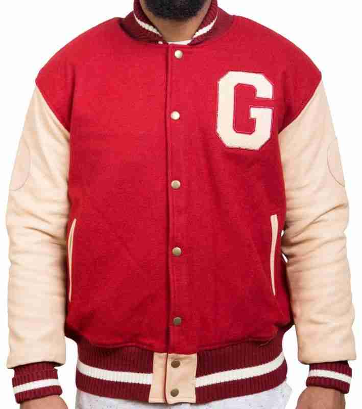 The Vintage Red Varsity Jacket Movie Leather Jackets
