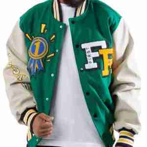 Trophies Varsity Green Wool Jacket