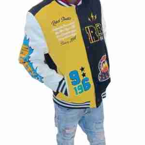 Varsity Multicolored Molton Wool Jacket