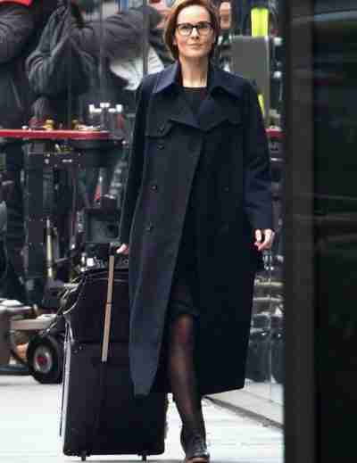 Anatomy of a Scandal Michelle Dockery Black Coat