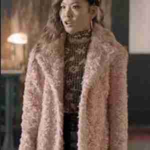 Batwoman Nicole Kang Long Shaggy Soft Faux Fur Coat