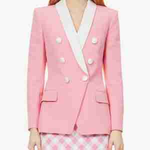 Bel-Air Hilary Banks Pink Double Breasted Blazer