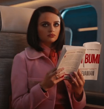 Bullet Train Joey King Pink Wool Coat