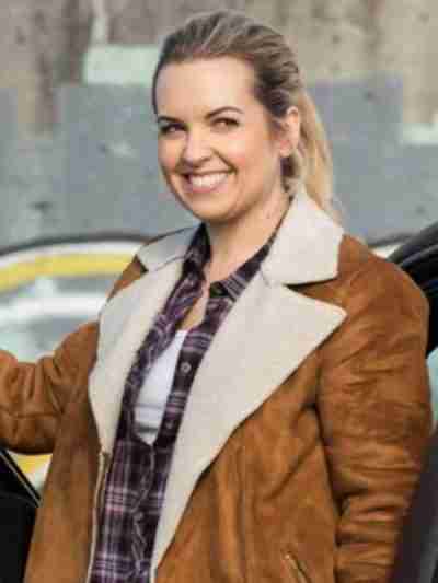 Donna Hanscum Supernatural Shearling Leather Jacket