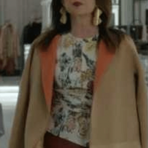 Inventing Anna Orange Lined Coat
