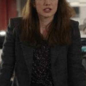 Inventing Anna Vivian’s Gray Checked Coat