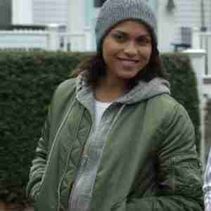 Jackie Quiñones Hightown Bomber Green Jacket