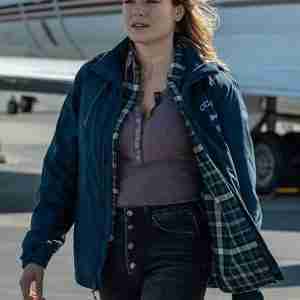 Leslie Babcock Hightown Blue Cotton Jacket
