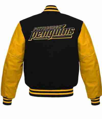 Pittsburgh Penguins NHL Black and Yellow Jacket