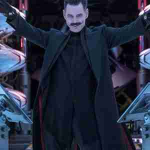 Sonic The Hedgehog 2 Dr. Ivo Robotnik Black Trench Coat