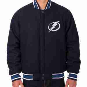 Tampa Bay Varisty Lightning Navy Blue Jacket