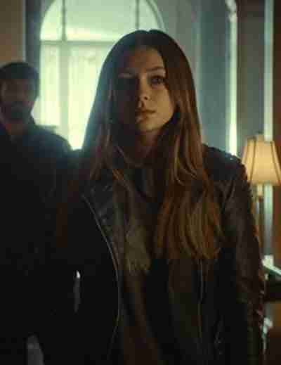 The Cellar 2022 Abby Fitz Brown Leather Jacket