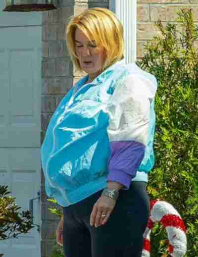 The Thing About Pam Renée Zellweger Blue Polyester Jacket