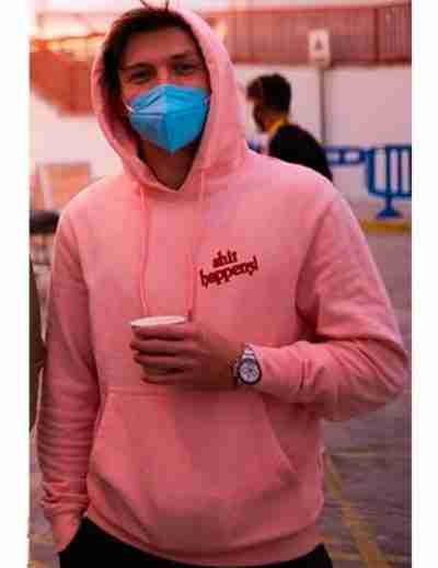 Tom Holland Shit Happens Pink Hoodie