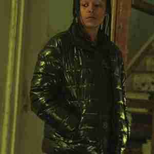 Top Boy Jasmine Jobson Black Puffer Jacket