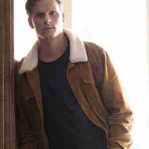 Young Wallander Adam Pålsson Brown Jacket