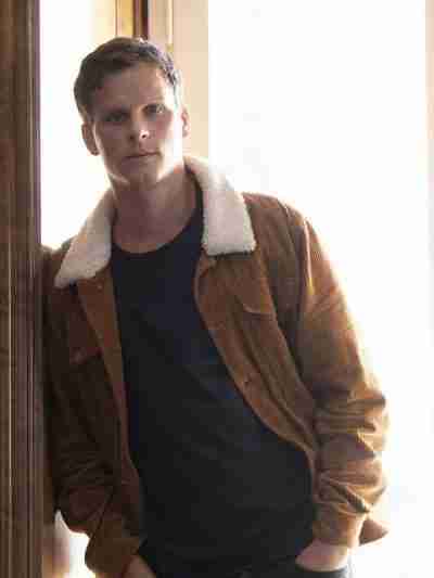 Young Wallander Adam Pålsson Brown Jacket