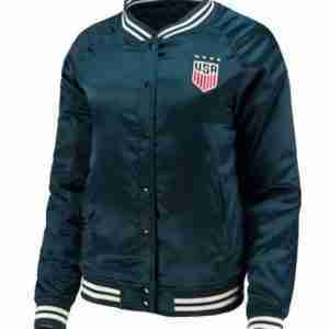 5th & Ocean By New Era Satin Blue Jacket